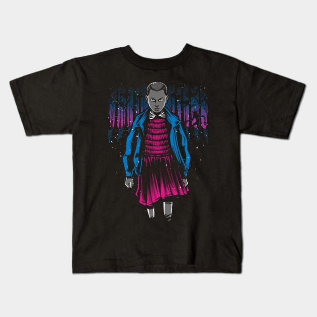 Strange Girl Kids T-Shirt by Andriu